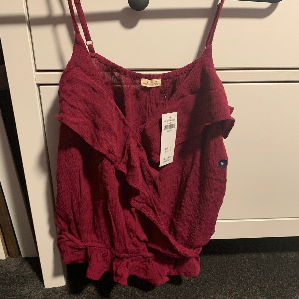 Pink Cross Front Tank Top